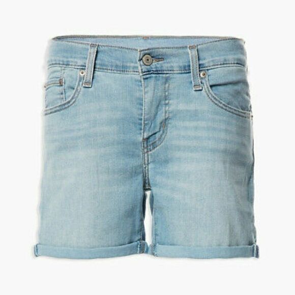 Levi's New Mid-Rise Mid-Length Jean Shorts - Picture 5 of 10